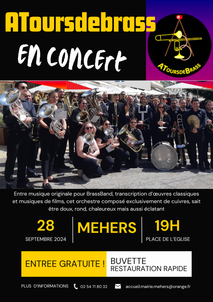 Atoursdebrass concert le 28/09/2024 à Mehers